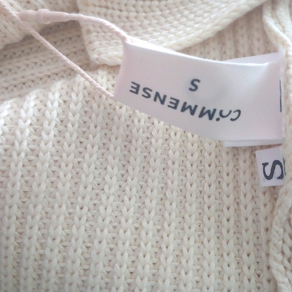 Commense short sleeve ivory knit cardigan - Picture 9 of 9